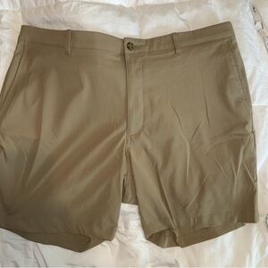 PGA Tour Tan Flat Front Golf Shorts. Size 40.